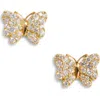 Grace Winfrey Diamond Butterfly Stud Earrings In Multi