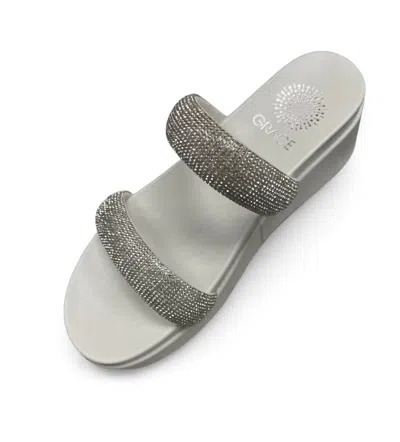 Grace Women's Boca Sandal In Silver Crystal