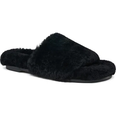 Grace Women's Cali Slipper In Black Shearling