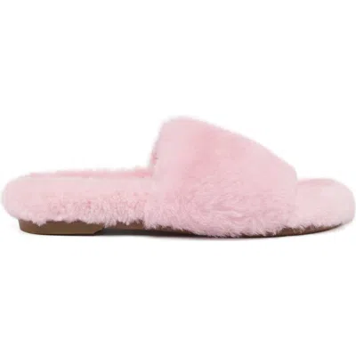 Grace Women's Cali Slipper In Pink Shearling