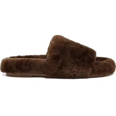 Grace Women's Cali Slipper In Tobacco Shearling