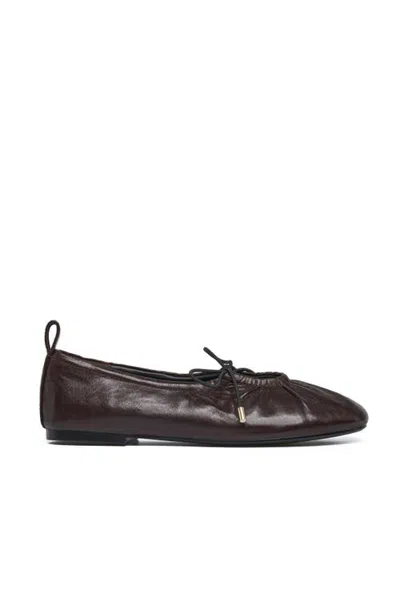 Grace Women's Theodora Flat In Brown Leather
