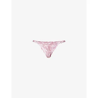 Gracejacob Womens Tora Animal-print Bikini Bottoms Multi Xs