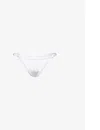 Gracejacob Womens White Shimmer Mid-rise Bikini Bottoms In White