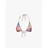 Gracejacob Womensstormi Graphic-print Bikini Top In Multi