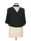 Gracia 3/4 Sleeve Blouse In Black