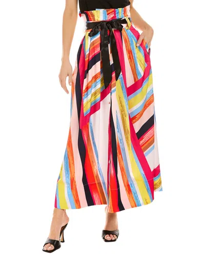 Gracia Abstract Maxi Skirt In Pink