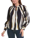 Gracia Abstract Print Blouse In Multi
