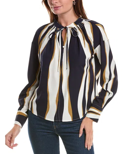 GRACIA ABSTRACT PRINT BLOUSE
