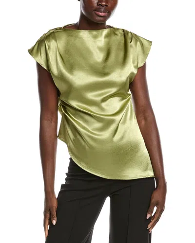 Gracia Asymmetrical Side Pleats Top In Multi