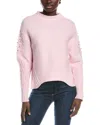 Gracia Beaded Sweater In Pink