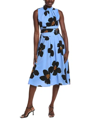 Gracia Big Flower Print Mini Dress In Multi