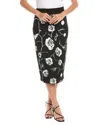 Gracia Bodycon Knit Skirt In Black