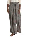Gracia Boho Palazzo Pant In Black