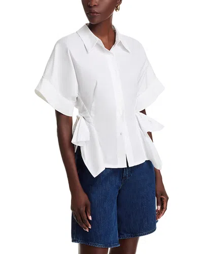 Gracia Bow Detail Short Sleeve Shirt