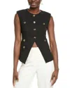 Gracia Button Detailed Vest In Black