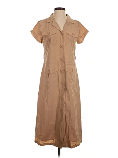 Pre-owned Gracia Casual Dress In Tan