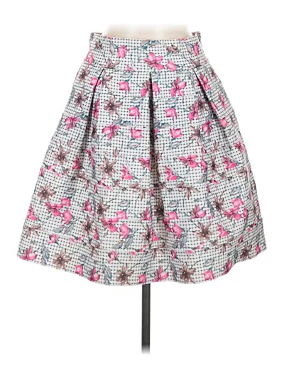 Pre-owned Gracia Casual Skirt In Silver