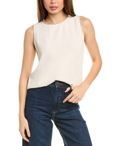 Gracia Chain Neckline Top In Beige