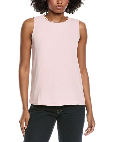Gracia Chain Neckline Top In Pink