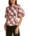 Gracia Check Print Top In Multi