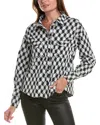 Gracia Checked Pajama Top In Black