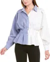 Gracia Colorblock Blouse In Multi