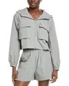 Gracia Cropped Jacket In Grey