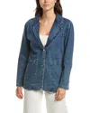 Gracia Denim Oversize Blazer In Denim Blue In Blue