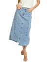Gracia Denim Midi Skirt In Blue