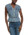 Gracia Denim Vest In Blue