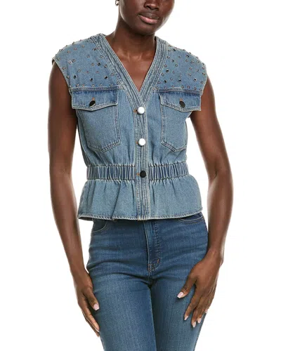 Gracia Denim Vest In Blue