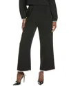 Gracia Embellished Hem Pant In Black