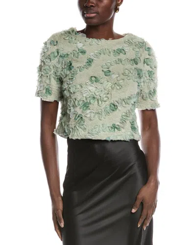 Gracia Embellished Top In Green
