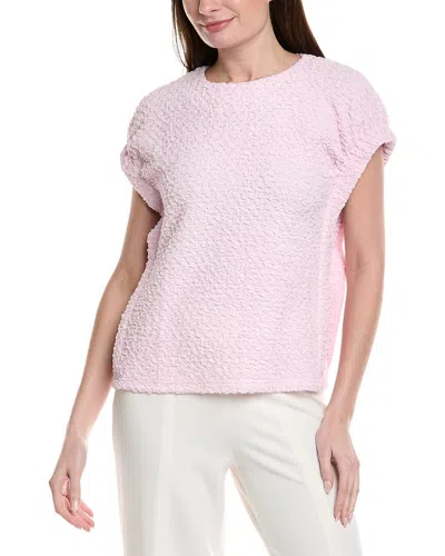 Gracia Embossed Texture Sleeveless Top In Pink