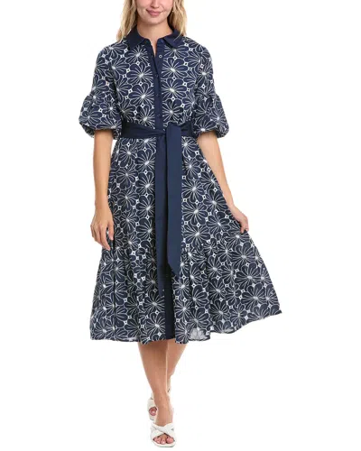 Gracia Embroidered Eyelet Shirtdress
