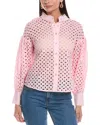 Gracia Eyelet Blouse In Pink