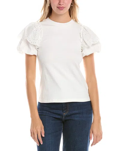 GRACIA EYELET EMBROIDERY BLOUSE