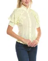 Gracia Floral Blouse In Yellow