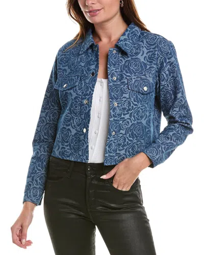 Gracia Floral Jacket In Blue