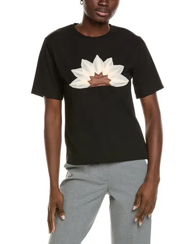 GRACIA FLOWER EMBOSSED T-SHIRT