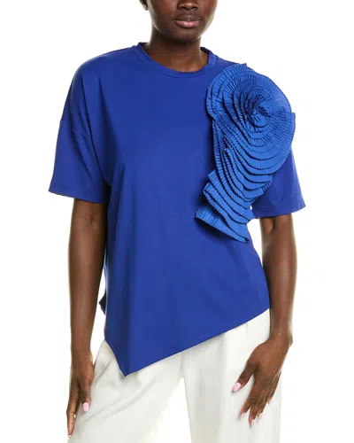 Gracia Flower T-shirt In Blue