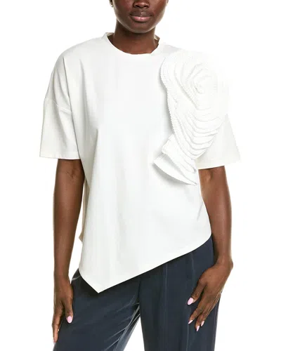 Gracia Flower T-shirt In White