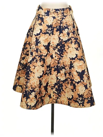 Pre-owned Gracia Formal Skirt In Gold