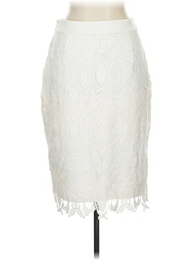 Pre-owned Gracia Formal Skirt In White