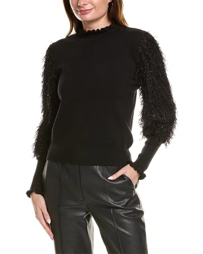 Gracia Fringe Top In Black