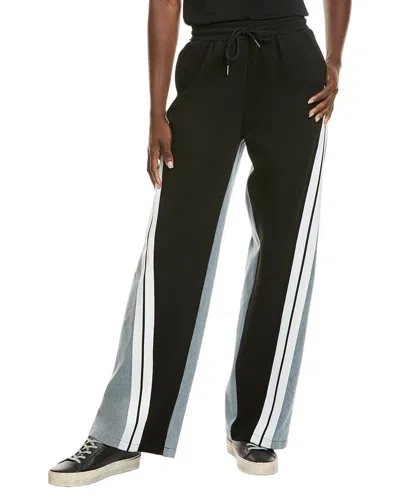 GRACIA GARNISHED DENIM TRACKSUIT PANT