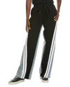 Gracia Garnished Denim Tracksuit Pant In Multi