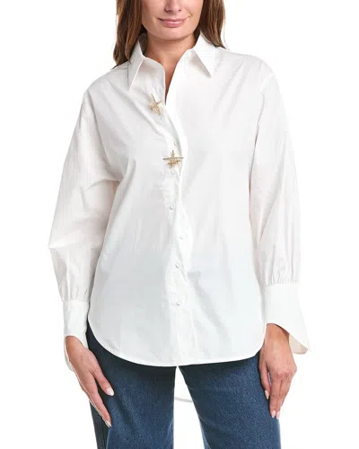 Gracia High-low Shirt In White