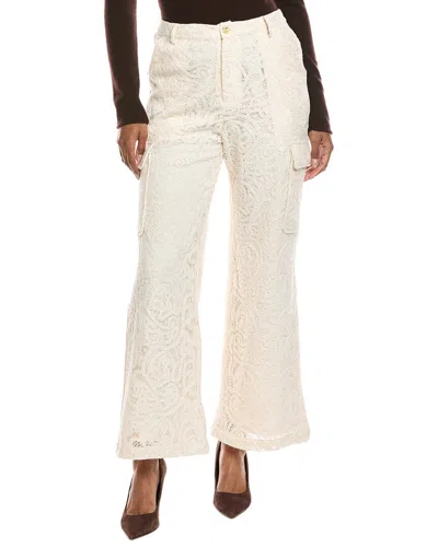 Gracia Lace Cargo Long Pant In Neutral